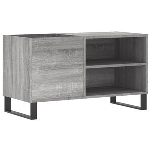 vidaXL Mueble de discos madera de ingenier&iacute;a gris Sonoma 85x38x48 cm