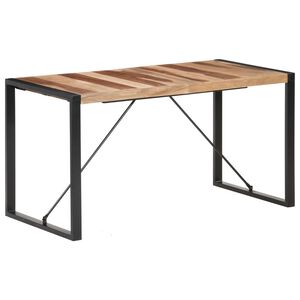 vidaXL Mesa de comedor madera maciza 140x70x75 cm