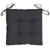 vidaXL Cojines de silla de jard&iacute;n 2 uds tela Oxford negro 50x50x7 cm
