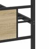 vidaXL Estructura de cama sin colchón madera roble Sonoma 75x190 cm