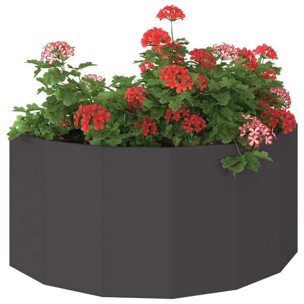 vidaXL Jardinera Negro 120 x 60 x 50 cm Acero