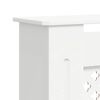 vidaXL Cubierta para radiador MDF blanco 205 cm