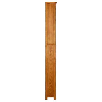 vidaX Estantería de 7 niveles de madera maciza de roble 90x22,5x200 cm