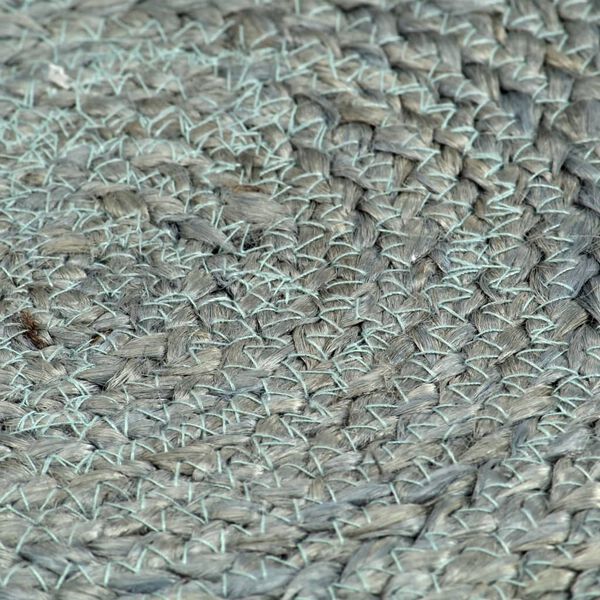 vidaXL Manteles individuales redondos 4 uds yute verde oliva liso 38cm