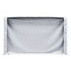 vidaXL Leñero con protector de lluvia 250x25x150 cm acero galvanizado