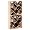 vidaXL Estante de Vino 2 pcs Natural 62 x 25 x 62 cm
