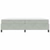 vidaXL Estructura de cama con colch&oacute;n Gris Claro 200 x 200 cm tela