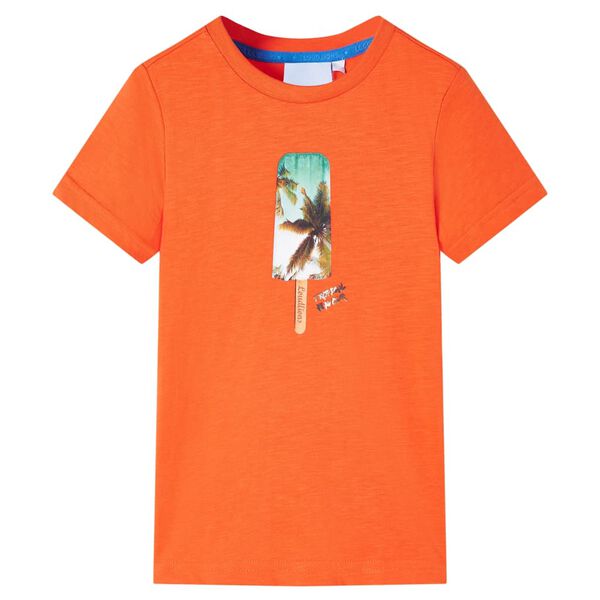 Camiseta infantil naranja oscuro 116