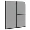 vidaXL Enclosure de Ducha Negro 120 x 140 cm Vidrio ESG y Aluminio