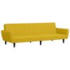 vidaXL Sof&aacute; cama de 2 plazas terciopelo amarillo