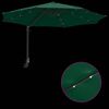 vidaXL Parasol de jardín Manual Verde y Negro 248 x 248 x 148 cm