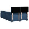 vidaXL Cama box spring con colch&oacute;n tela azul 140x200 cm