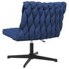 vidaXL Silla de oficina giratoria de tela azul