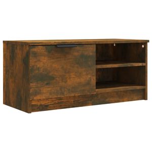 vidaXL Mueble para TV madera contrachapada roble ahumado 80x35x36,5 cm