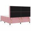 vidaXL Cama tipo Box Spring con colch&oacute;n Rosa 180 x 200 cm Terciopelo
