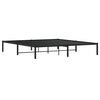 vidaXL Estructura de cama de metal negro 180x200 cm