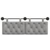 vidaXL Cabecera Colgante Gris Claro 150 x 55 x 7 cm Terciopelo