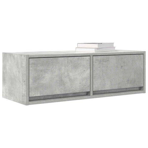 vidaXL Muebles de TV 2uds madera ingenier&iacute;a gris hormig&oacute;n 80x31x25,5cm