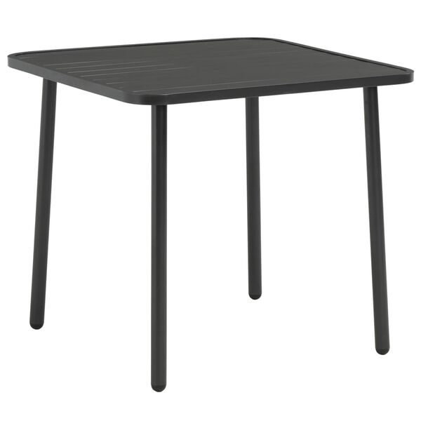 vidaXL Juego de comedor de jardín 5 piezas acero gris oscuro