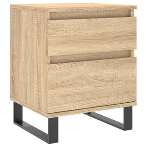 vidaXL Mesita de noche madera de ingenier&iacute;a roble Sonoma 40x35x50 cm