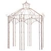 vidaXL P&eacute;rgola de jard&iacute;n marr&oacute;n antiguo 3 m hierro