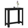 vidaXL Mesa de Bar Roble Negro 102 x 50 x 103.5 cm