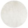 vidaXL Alfombra de pelo corto OVIEDO crema &Oslash; 200 cm