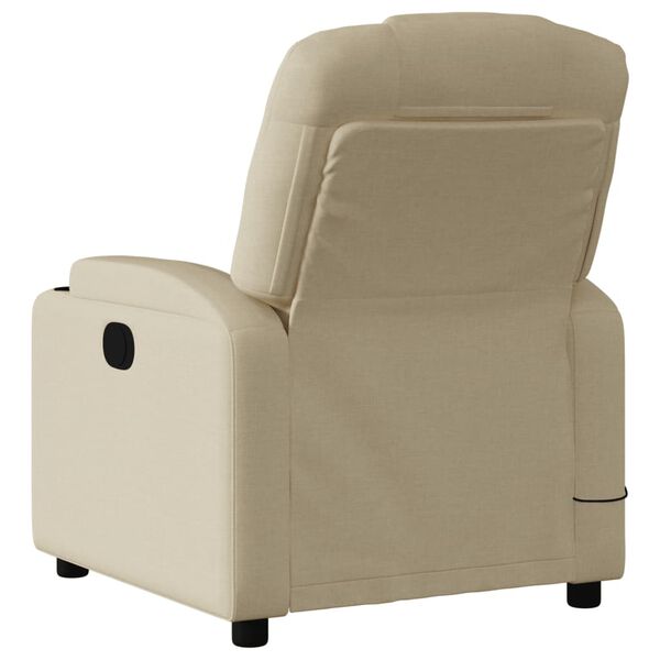 vidaXL Sillón reclinable de tela color crema