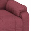 vidaXL Sillón de masaje de tela rojo tinto