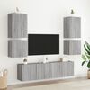 vidaXL Mueble TV de pared madera ingenier&iacute;a gris Sonoma 40,5x30x40 cm
