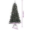 vidaXL &Aacute;rbol de Navidad artificial Verde 240 cm PVC, Pl&aacute;stico y Acero