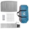 vidaXL Tienda de camping con techo Azul 223 x 163 x 130 cm tafetán