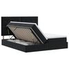 vidaXL Cama con almacenamiento Negro 200 x 200 cm Terciopelo