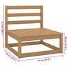 vidaXL Sof&aacute; de jard&iacute;n 4 plazas con cojines madera maciza de pino