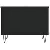 vidaXL Mesa de centro madera contrachapada negro 60x44,5x45 cm