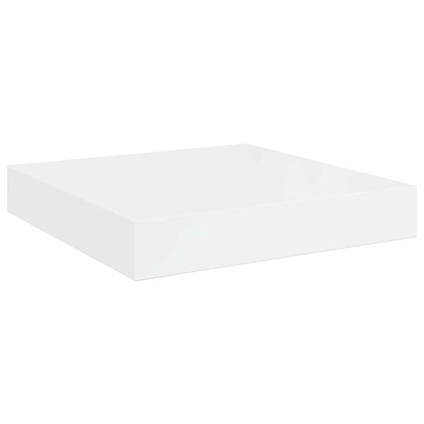 vidaXL Estante flotante de pared blanco brillante MDF 23x23,5x3,8 cm