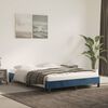 vidaXL Estructura de cama sin colch&oacute;n terciopelo azul oscuro 140x190cm