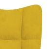 vidaXL Silla mecedora con reposapi&eacute;s tela amarillo mostaza