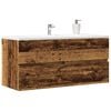 vidaXL Armario para lavabo madera ingenier&iacute;a envejecida 100x38,5x45 cm