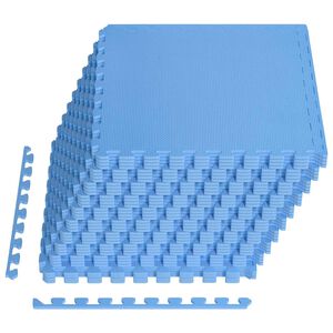 vidaXL Tapete para piscina 40 uds. Azul 14,4 m&sup2; Espuma EVA