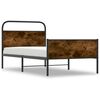 vidaXL Estructura de cama sin colch&oacute;n 100x190 cm madera roble Sonoma