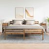 vidaXL Mesillas de noche con caj&oacute;n 2 uds madera vieja 35x34x66,5 cm