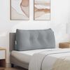 vidaXL Coj&iacute;n de Espalda Gris Claro 100 x 24 x 50 cm tela