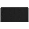 vidaXL Conjunto de mueble de TV 3 pcs Negro 60 x 30 x 30 cm