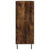 vidaXL Aparador de madera de ingenier&iacute;a roble ahumado 69,5x34x90 cm