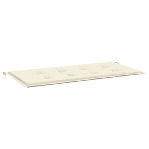 vidaXL Coj&iacute;n de banco de jard&iacute;n tela Oxford crema 100x50x3 cm