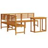vidaXL Conjunto de Bancos de Jard&iacute;n 4 uds. Marr&oacute;n