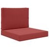 vidaXL Coj&iacute;n para sof&aacute; de exterior Poli&eacute;ster Rojo vino tinto