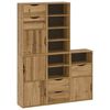 vidaXL Armarios auxiliares 5 uds "ODDA" 40x24x79 cm Madera maciza pino