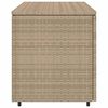vidaXL Armario de almacenaje de jardín ratán PE beige 110x55x60,5 cm